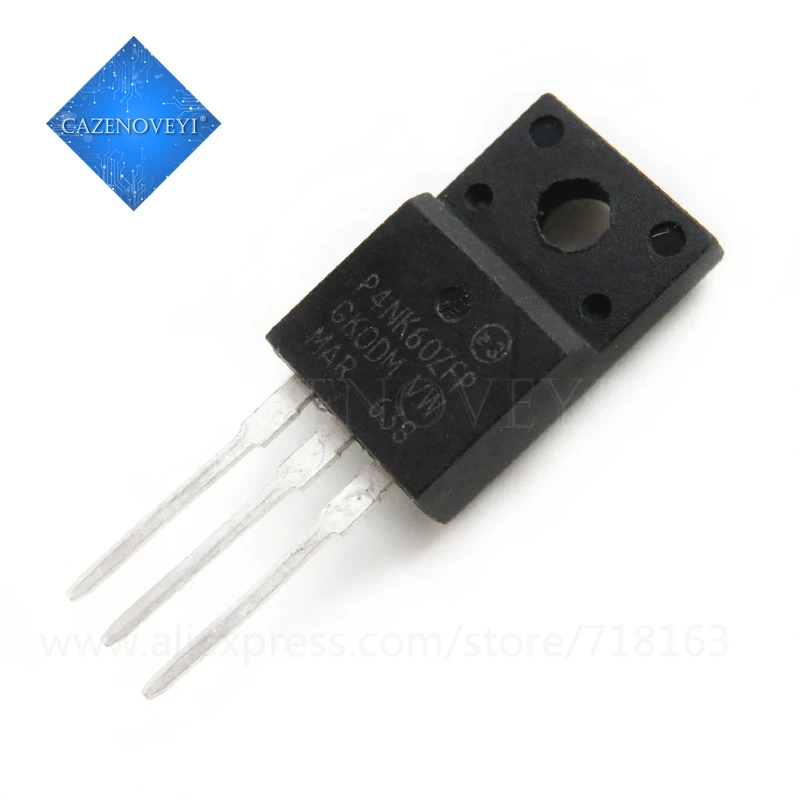 10pcs/lot STP4NK60ZFP STP4NK60 P4NK60ZFP 4NK60 TO-220F In Stock