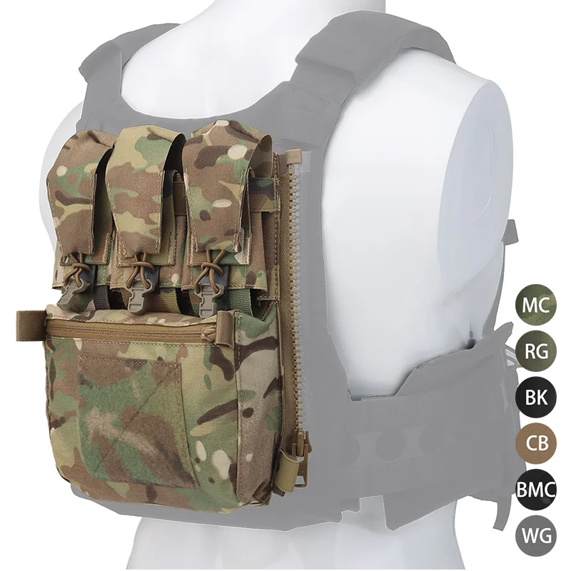 FCPC V5 panneau arrière fermeture éclair sur supplément Triple pochette utilitaire multi-outils poche GP plaque de rangement transporteur accessoires