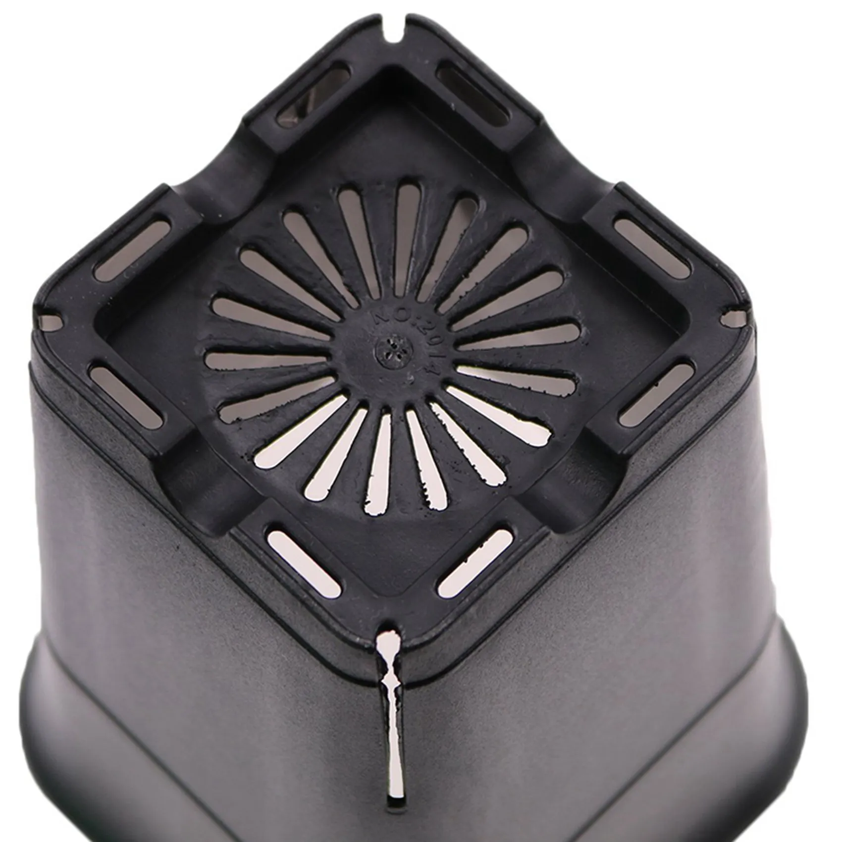 ABWP-24PCS-Pack Black Square Plastic Succulent Plant Pot For Plant Flowers Cactus, Etc., Black Nursery Flower Pot