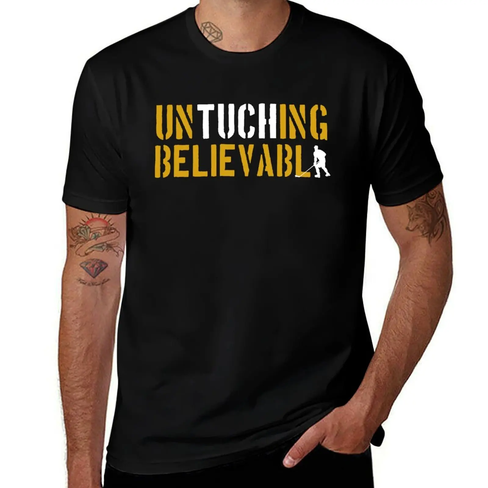 Untuching Believable Alex Tuch Ice Hockey Forward T-Shirt Big and Tall Gym T-Shirt