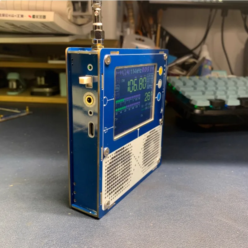 Nvarcher-Radio de banda completa TEF6686 de 3,2 pulgadas, altavoz Dual estéreo de onda media, FM corta con batería de litio de 5000MAH