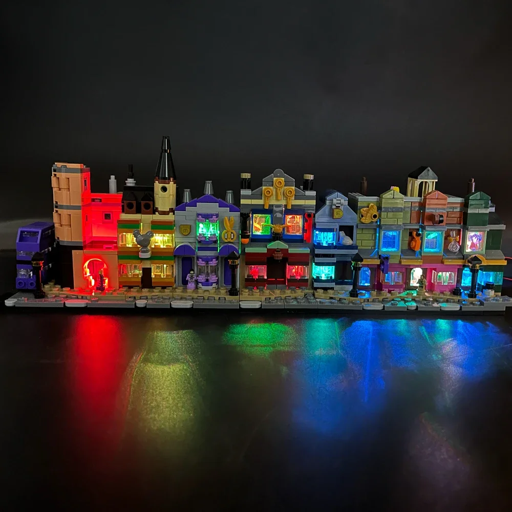 LED Light For 76444 Diagon Alley Wizarding Shop Building Blocks Lamp Remote Control (Not Include Building Blocks) Christmas Gift view 5