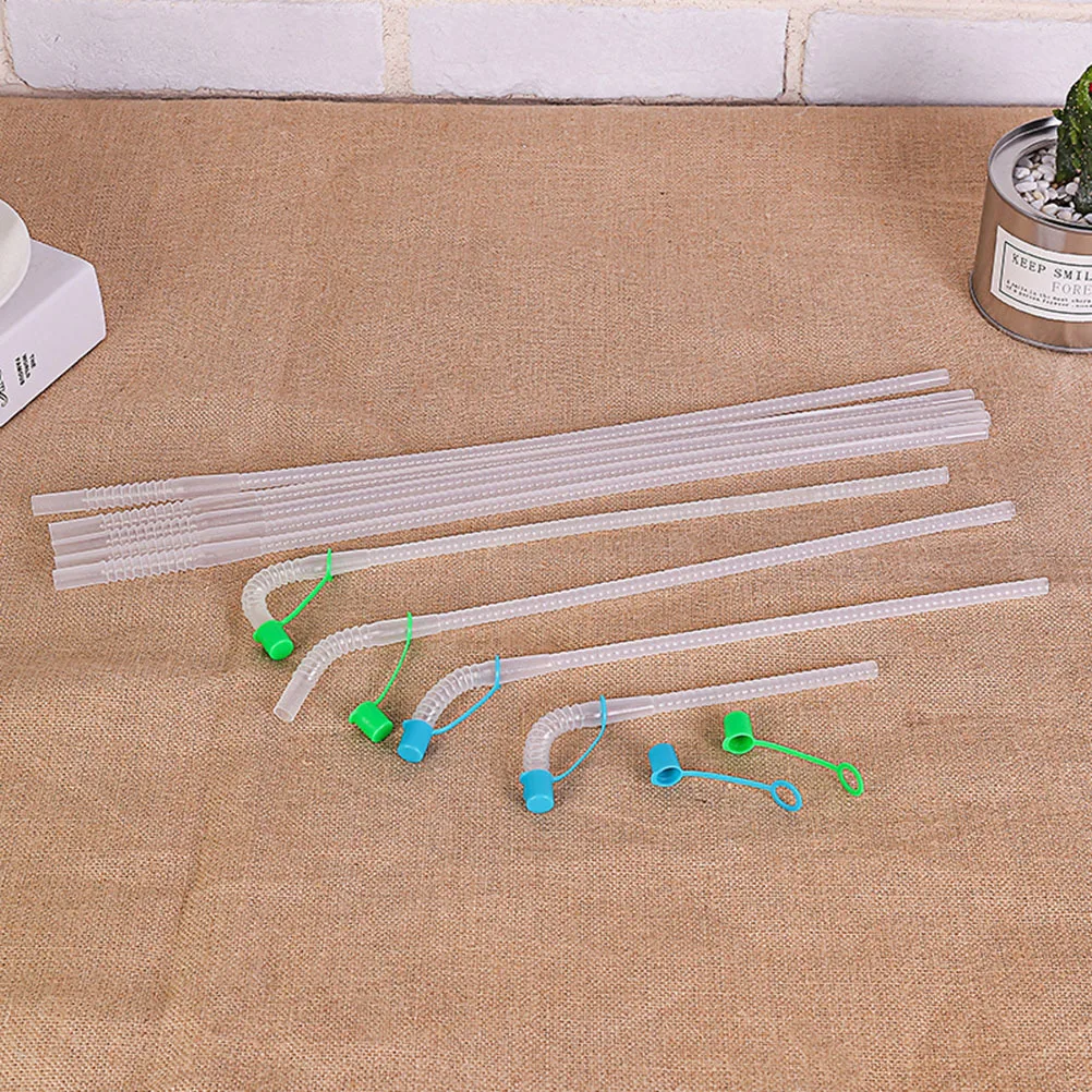 

5Pcs Coconut Palm Shaped Cup Plastic Straw Bottle Food Grade Non Toxic Stylish Hawaii Party Table Setup Party Water Cup