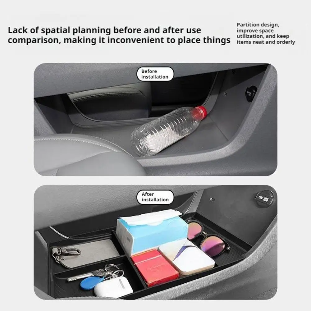 حصيرة وحدة التحكم المركزية لـ BAIC MOTOR BJ30 24-25 TPE تحت صندوق تخزين وحدة التحكم المركزية ملحقات حماية تعديل مضادة للخدش