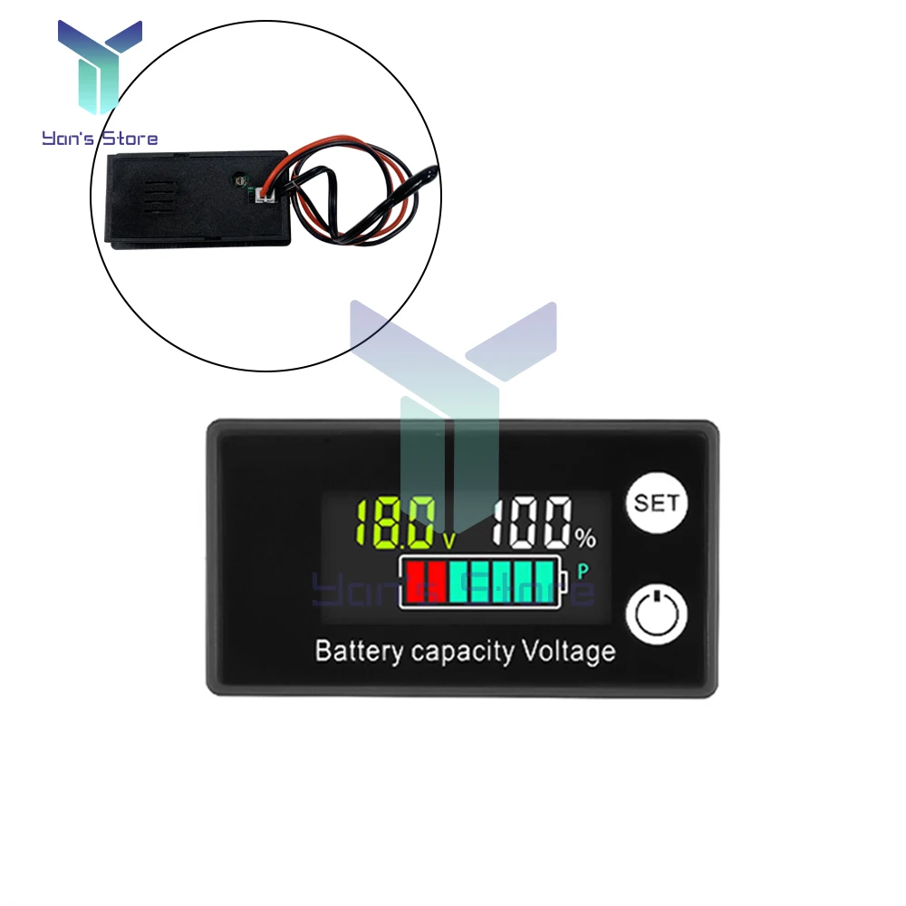 1PC DC8-100V LCD Digital Electricity Meter 6133A Battery Capacity Indicator Lithium LiFePO4 Lead-acid Cell DC12/36/48/60/72/84V