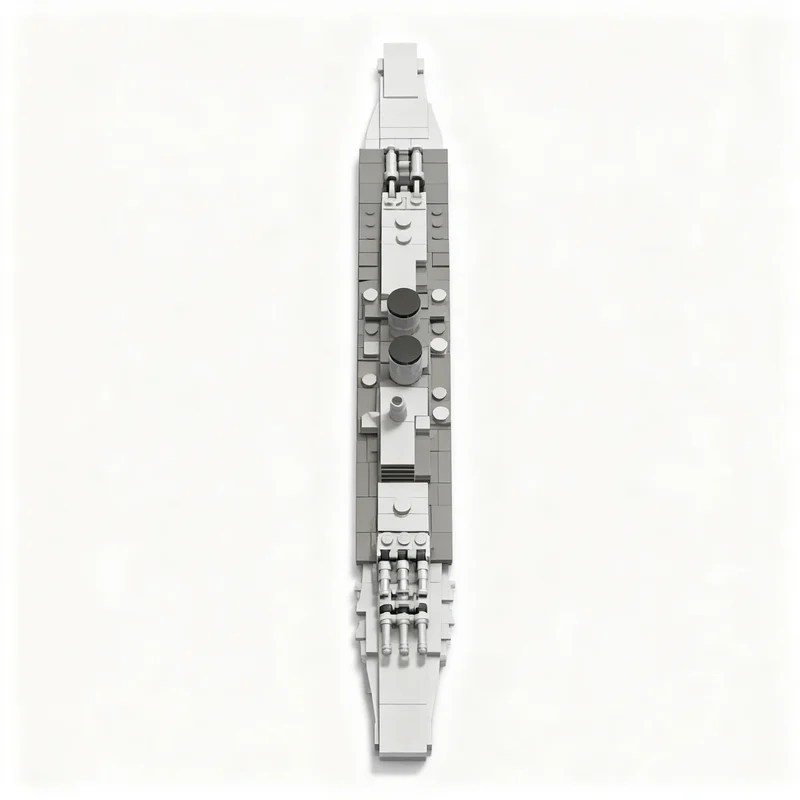 2017pcs MOC 1 Scale US Fast Battleships Boat Model Building Blocks Architecture Idea Toy Education Christmas Gift Brick Kids