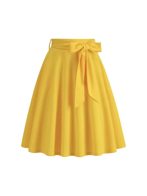 

Юбка А-силуэта с высокой талией, однотонная, для женщин, сексуальная, длиной до середины бедра, повседневная, из полиэстера, в китайском стиле, свободного кроя