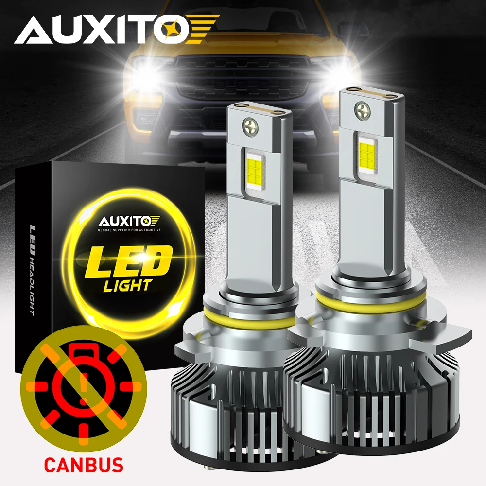 

2 шт. AUXITO 120 Вт 30000LM 9012 HIR2 LED Canbus супер высокая мощность белая турбо-фара автомобиля для Toyota Opel 12 В лампы 900% яркий