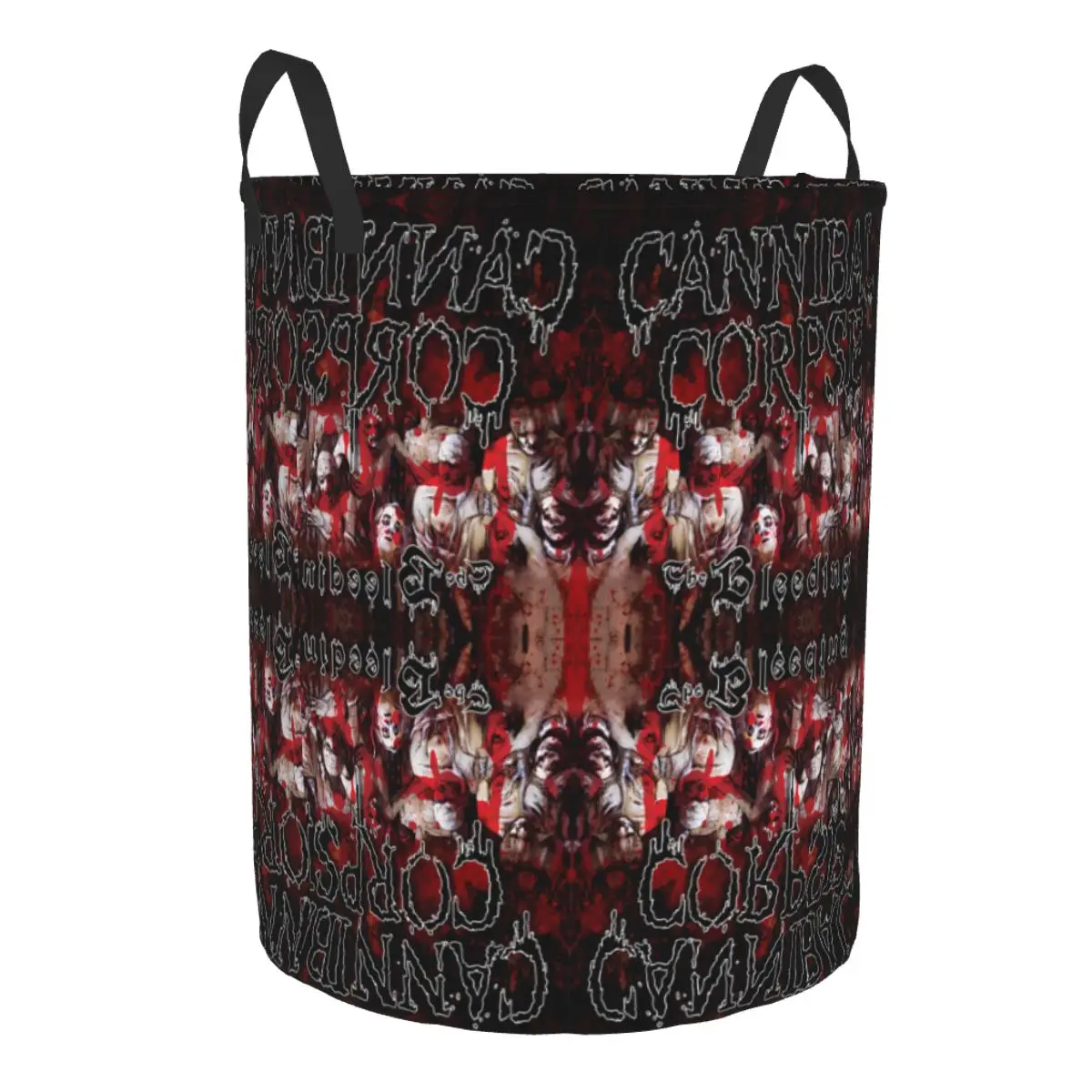 Custom C-Cannibals C-Corpses The Bleeding Laundry Basket Foldable Toy Clothes Hamper Storage Bin for Kids Nursery