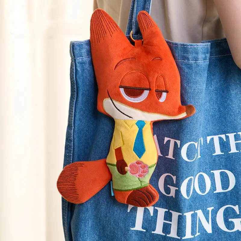 Disney Zootopia Nick Wilde staande houding pluche etui Draagbare make-up briefpapier Opbergtas Handtas hanger decoratief