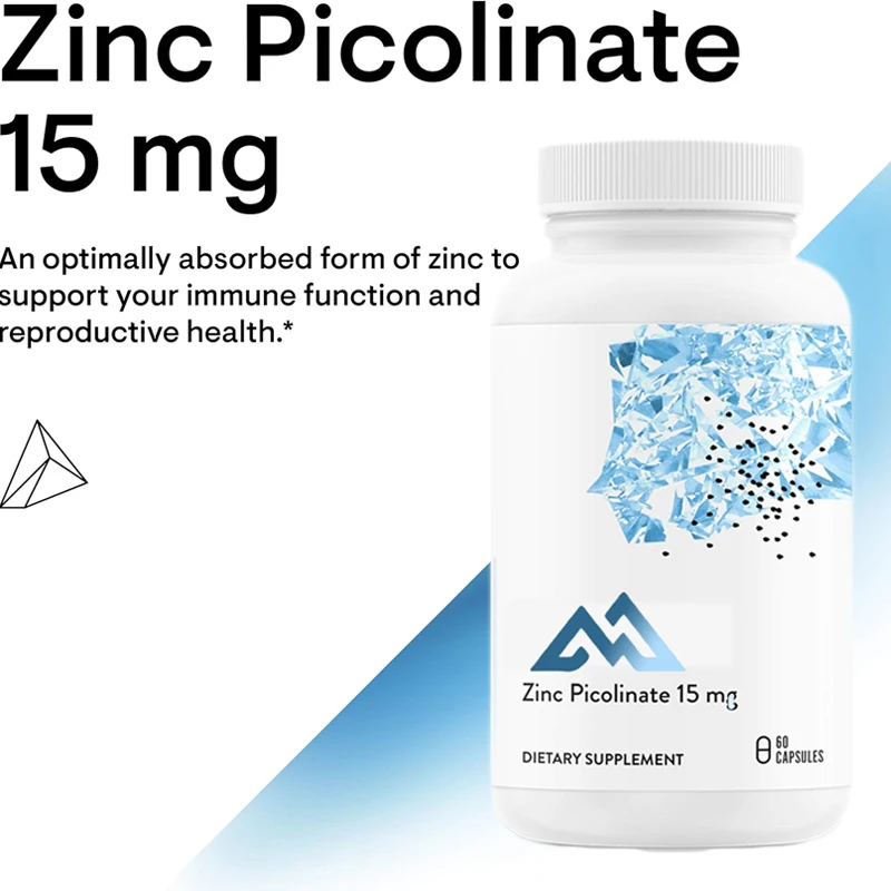 

Highly absorbable zinc supplement -60 capsules supporting health, immune system, eyes, skin, and reproductive health