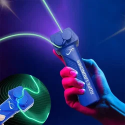 Glow-in-The-Dark String Shooter Toy Built-in UV Blacklight Safe Fun Adult Kids Rope Launcher Gift Stress Relieving Toys