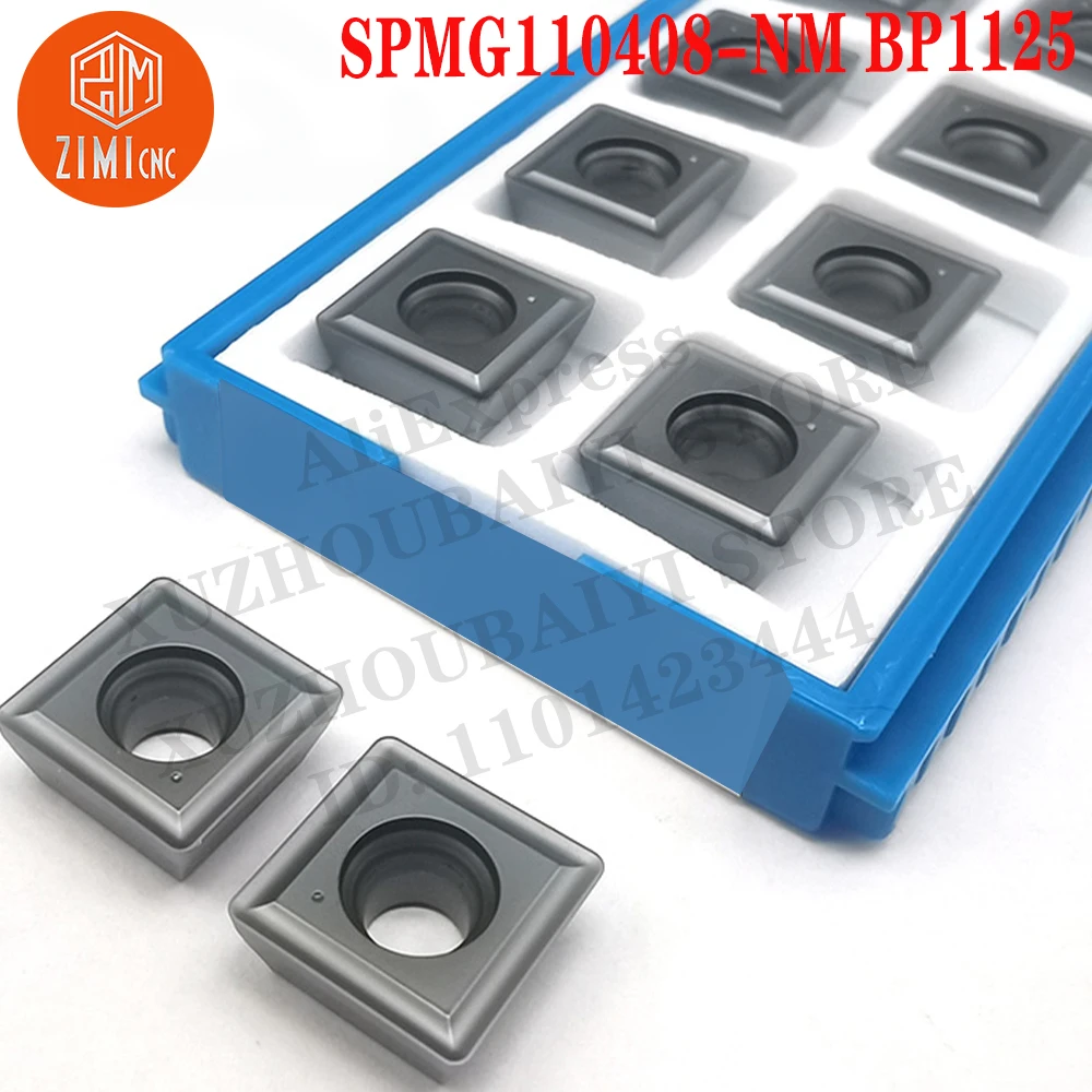 SPMG110408-NMBP1125 SPMG 110408 Inserti in metallo duro Taglierina per utensili da tornitura Strumenti a controllo numerico Lame meccaniche utensili da taglio tornio in metallo SMG