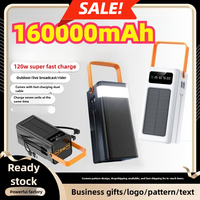 Portable Power Bank 120W 80000mAH Super Fast Charger Large Capacity External Battery Supports Simultaneous Charging of 7 Devices