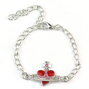 Brazalete moderno Saturno Cristal Planeta Planeta Saturno Partpente para mujeres Joyas de encanto de moda 8 Mejores collar de ventas de Orb Saturno - №5