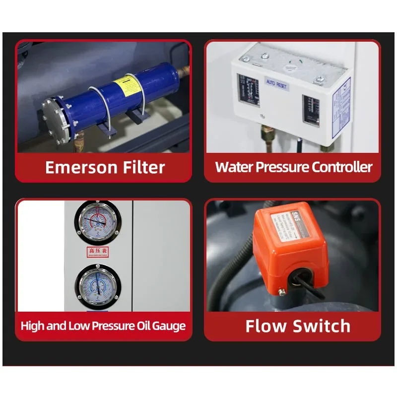 hot sale150kw seal box type water cooled industrial chiller chillers monoblock screw  compressor chillers chilling solution unit