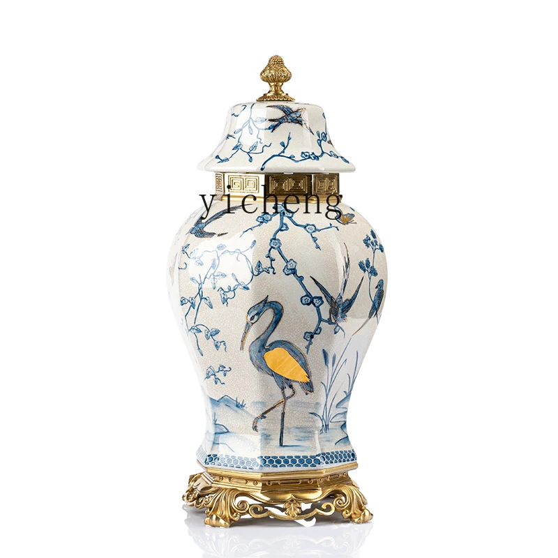 

Copper Clad Porcelain Ornament Ceramic with Copper General Can Home Craft Ornament