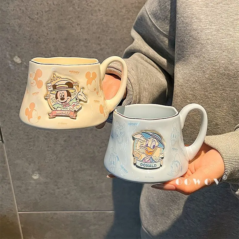 

Disney Fashion Creative High Quality Ceramic Mug Home Cute Cartoon Mickey Donald Duck Drinking Milk Cup Birthday Gift