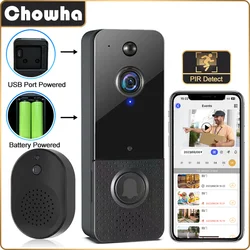 WiFi Video Intercom Deurbel Camera Buiten Draadloze Smart Home Beveiliging Deurbel Camera Bewegingsdetectie 2-Weg Audio WiFi Bell