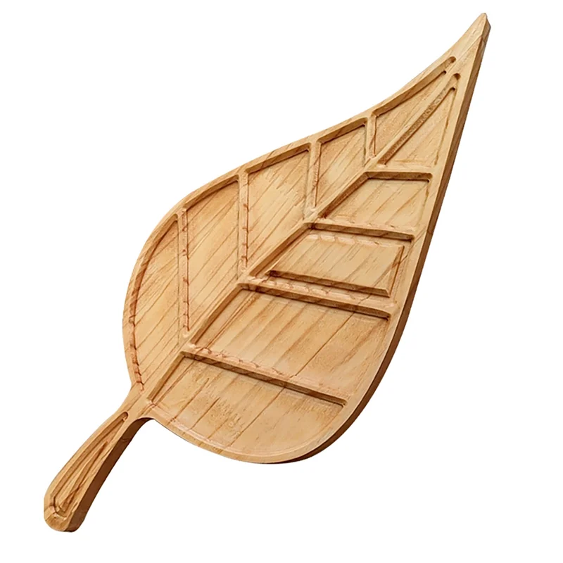 

ABHZ-1 шт. форма листа мясное блюдо блюдо сыр дерево поднос для еды товары для вечеринок для аперитива орнамент