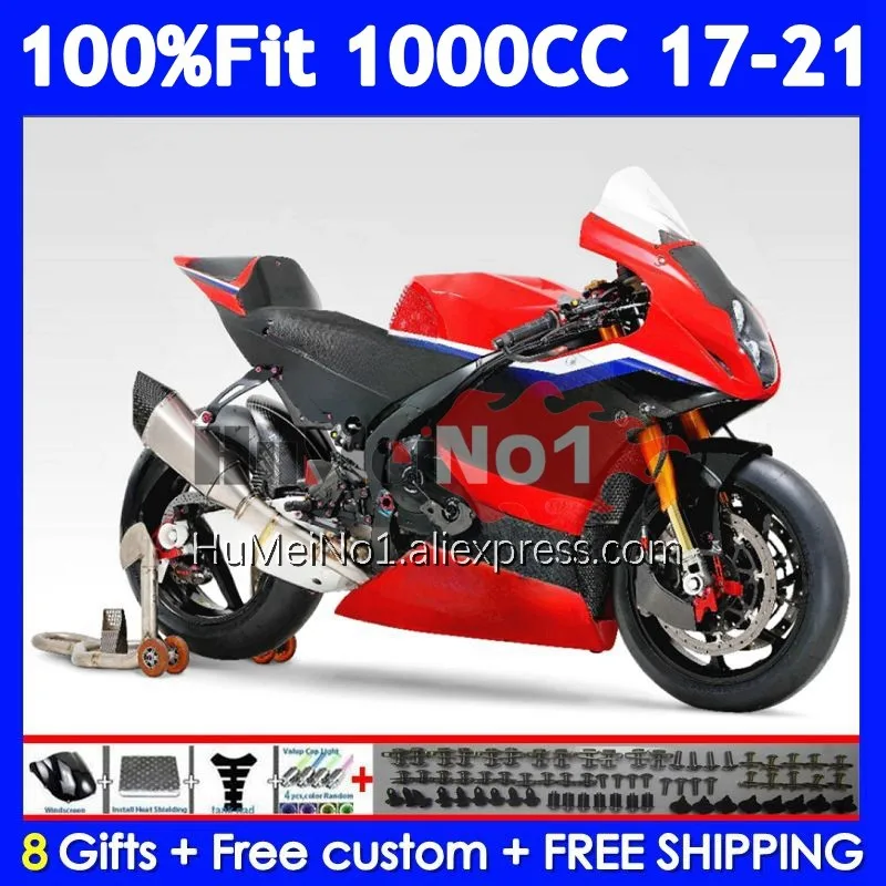 Injection For SUZUKI GSXR1000 GSXR Red black 1000 L7 122No.167 K17 GSXR-1000 17 18 19 20 21 2017 2018 2019 2020 2021 Fairings