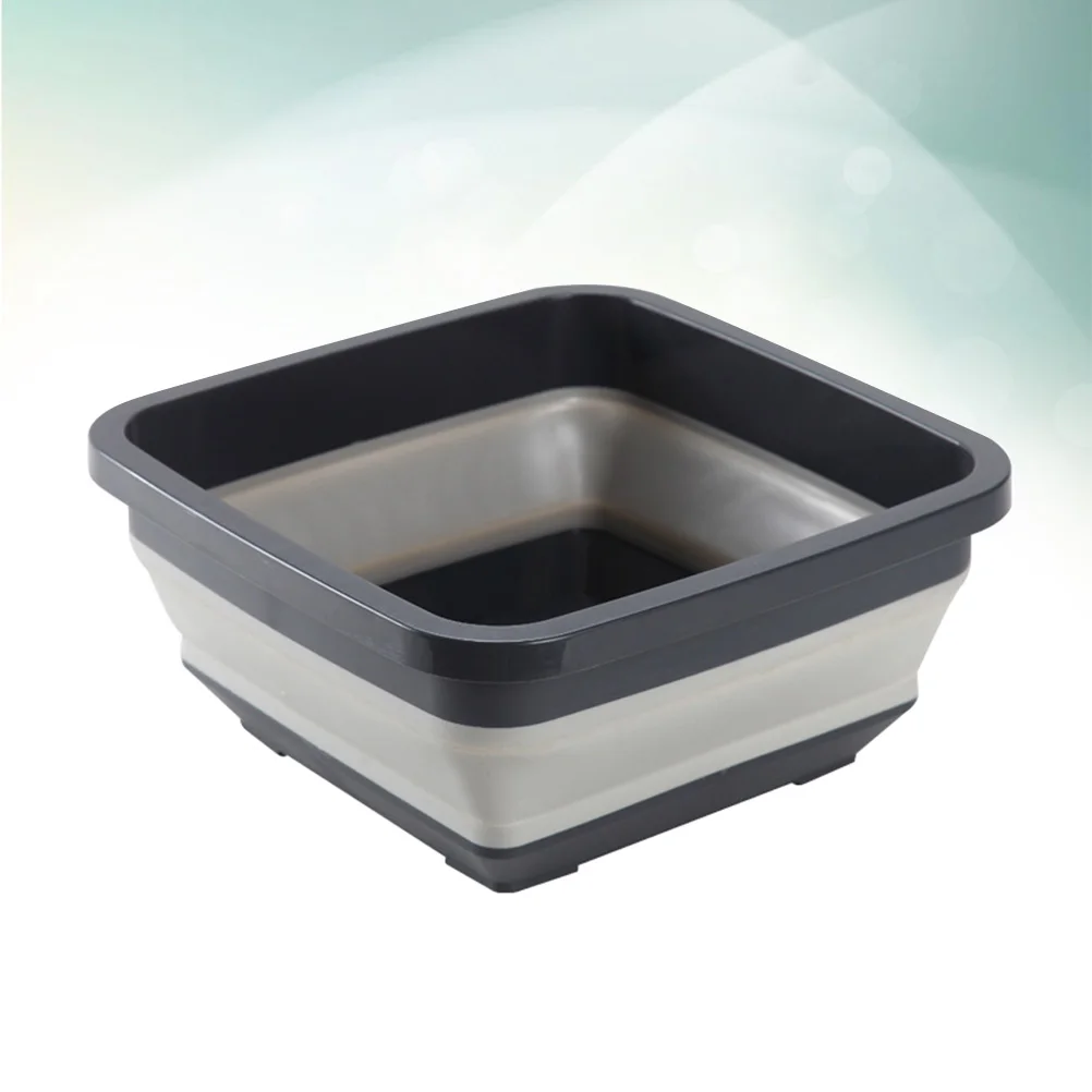 

Folding Washbasin Portable Collapsible Plastic Washtub for Outdoor Camping Hiking Picnic Garden Non-Slip Bottom Grid Design