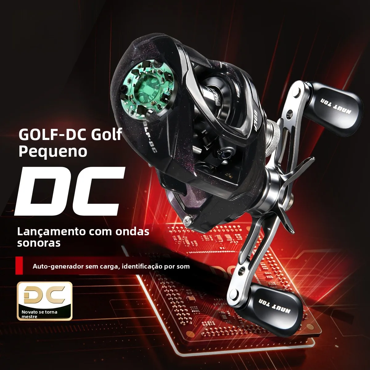 mulinello-da-pesca-haoton-small-golf-waterdrop-wheel-per-lancio-a-lunga-distanza-con-freno-elettronico-anti-esplosione-leggero-in-alluminio-per-spinning