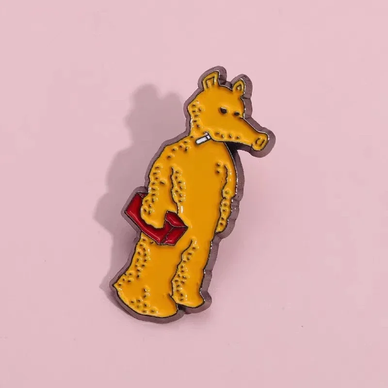 Custom Cartoon Anteater Enamel Pins Hip-hop Rap Music Theme Brooch Lapel Badges Hat Backpack Jewelry Gift For Friends Wholesale