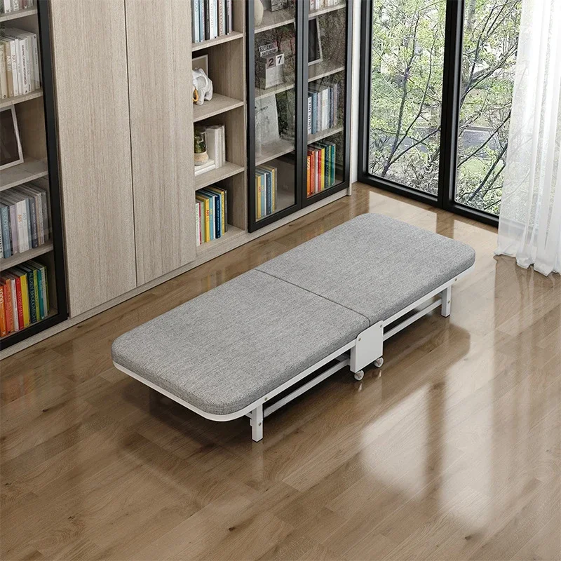 Cama de solteiro dobrável leve, ideal para sesta de escritório, mobiliário doméstico portátil, fácil de armazenar, novo, 2023