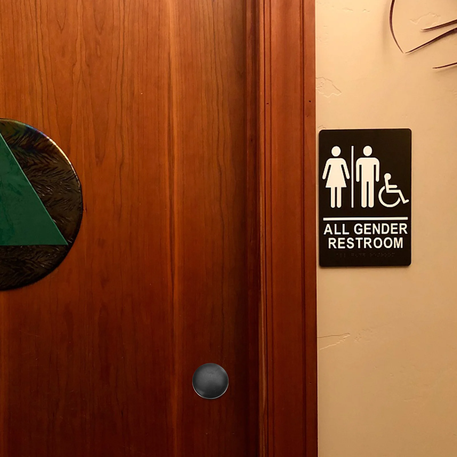 

6Pcs Door Cylindrical Pull Handle Simple Design Strong Load Capacity Smooth Operation Easy to Install Knobs for Public Toilet