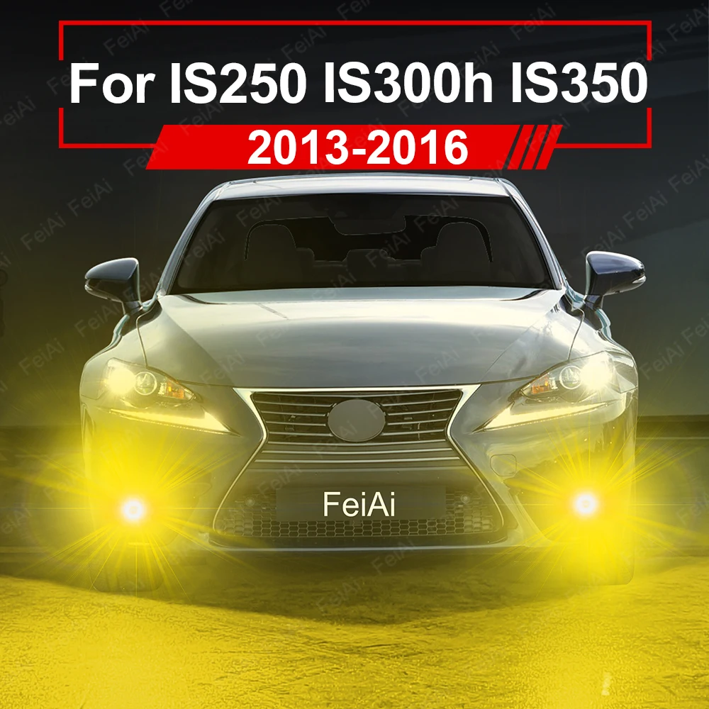 

LED Front Fog Lights For Lexus IS250 IS300h IS350 2013 2014 2015 2016 IS 250 350 300h Accessories Dual Color LED Fog Light Bulbs