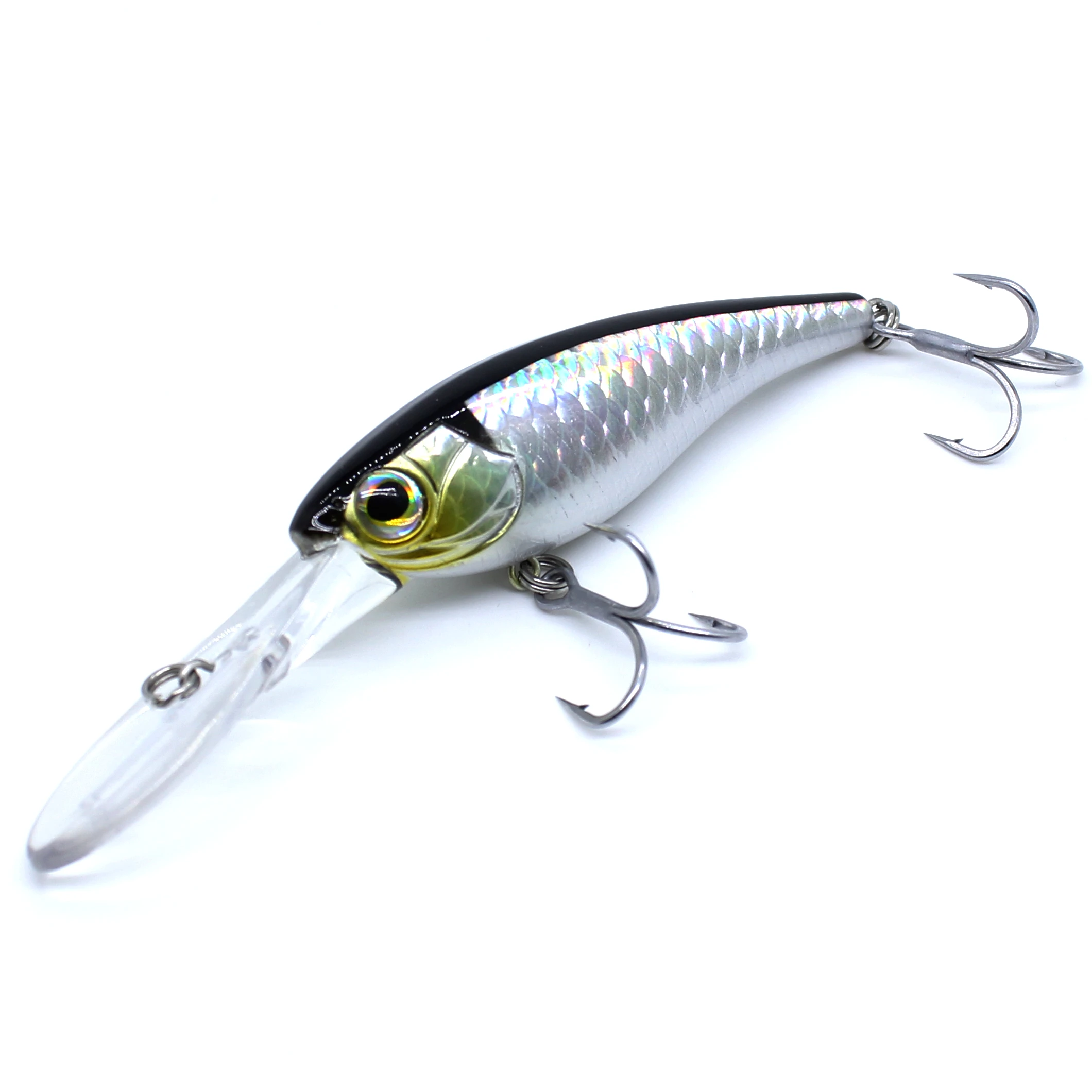 AOCLU Langsam sinkender Kurbelköder Minnow 60 mm 6 g 70 mm 10 g Shad Harter Köder Deep Diver Tiefe 0-4 m Angelköder Jerkbait Long Casting – Detail 7