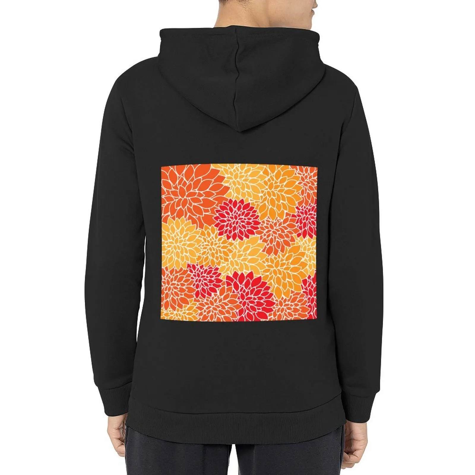 

Pattrens flower Hoodie autumn new products korean clothes autumn jacket men clothes for men big size hoodie