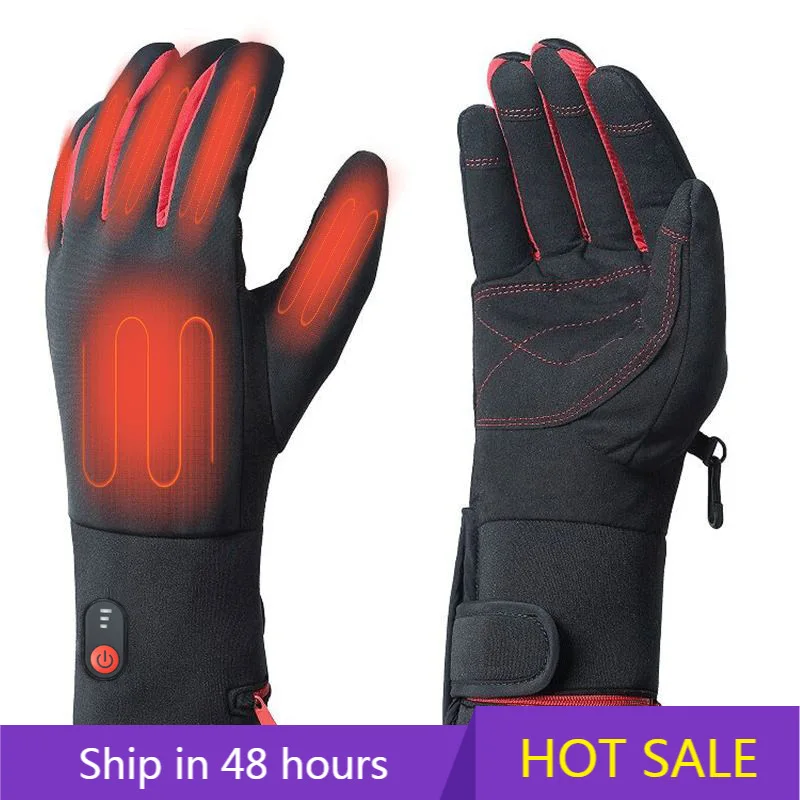 

POWER LEAP Rechargeable Electric Heated Gloves 3-Level Temp Control Battery Size S-XL for Winter Wholesale Winter Gear Use