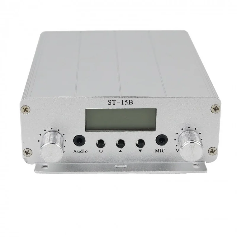 76MHz-108MHz 15W FM Diffusion Émetteur Stéréo PLL FM Radio Diffusion Station BNC Wild ST-15B