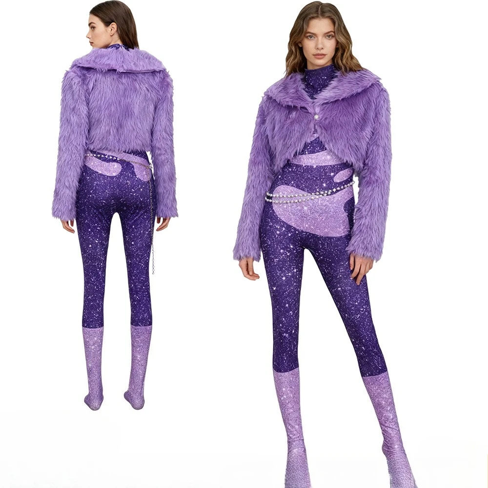 

Комбинезон Зоотопия 2, Газель 2, фиолетовый костюм для косплея, персонаж фильма, костюм на Хэллоуин, вечерние костюмы для выступлений для взрослых и детей