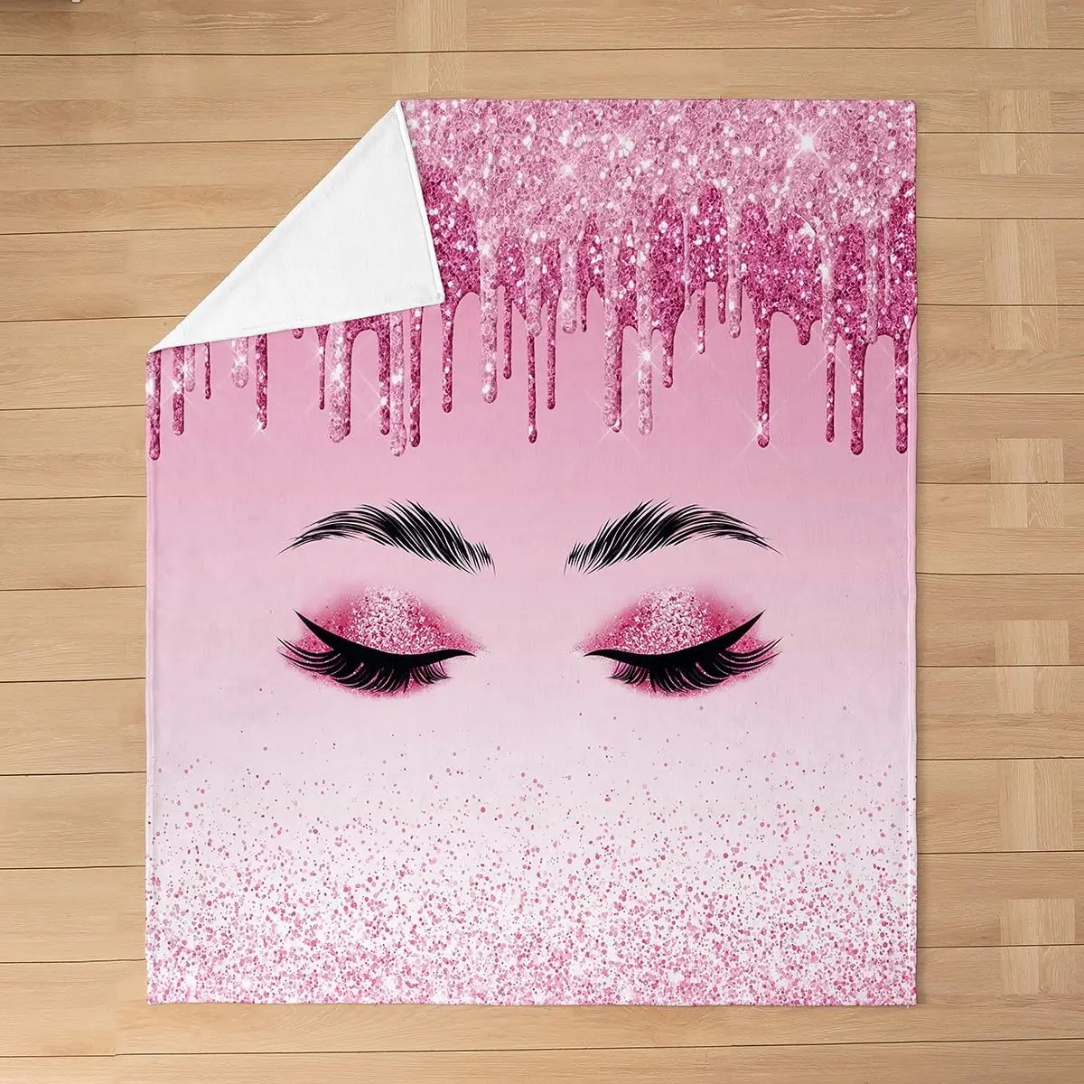 

Флисовое одеяло с закрытыми глазами, одеяло для макияжа ресниц, фланелевое одеяло с геометрическим рисунком граффити, нечеткие одеяла для декора стула, дивана