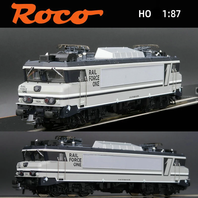 

European ROCO Train Model HO 1/87 70164 E1829 Electric Digital Sound Effect RFO Black and White Gray Painting Track Car Toy