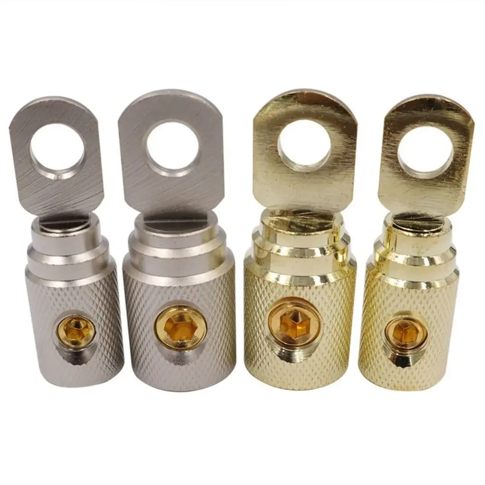 Durable O-Type Car Audio Connector 0GA 4GA 8GA Brass Amp Input Reducer Car Audio Modified Connector