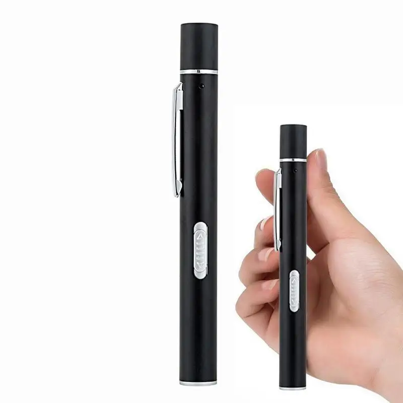 USB Rechargeable Medical Handy Pen Light Mini Nursing Flashlight LED Torch Lamp With Stainless Steel Clip Pocket Led Flashlight
