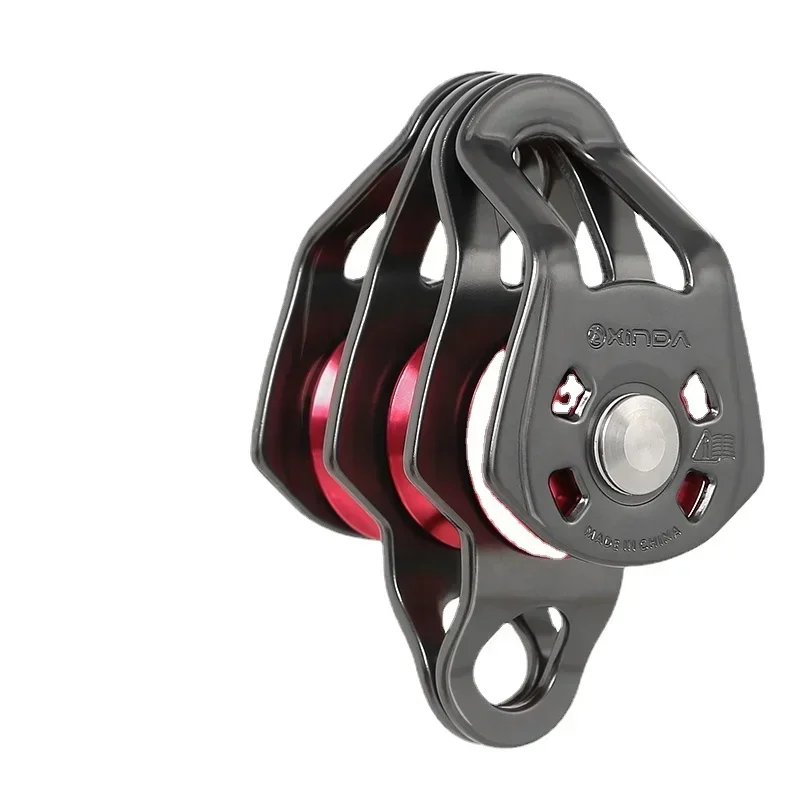 Climbing Aluminium Triple Pulley with Ball Bearing Rescue Traversing Lifting