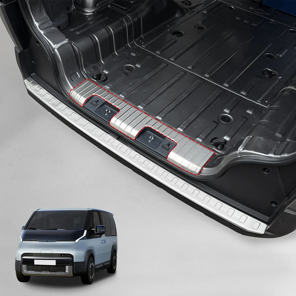 LHD/RHD For Kia PV5 2025-2026 Car Cargo Van Rear Trunk Inner Threshold Guard/Rear Trunk Tailgate Outside Pedal Cover Protective