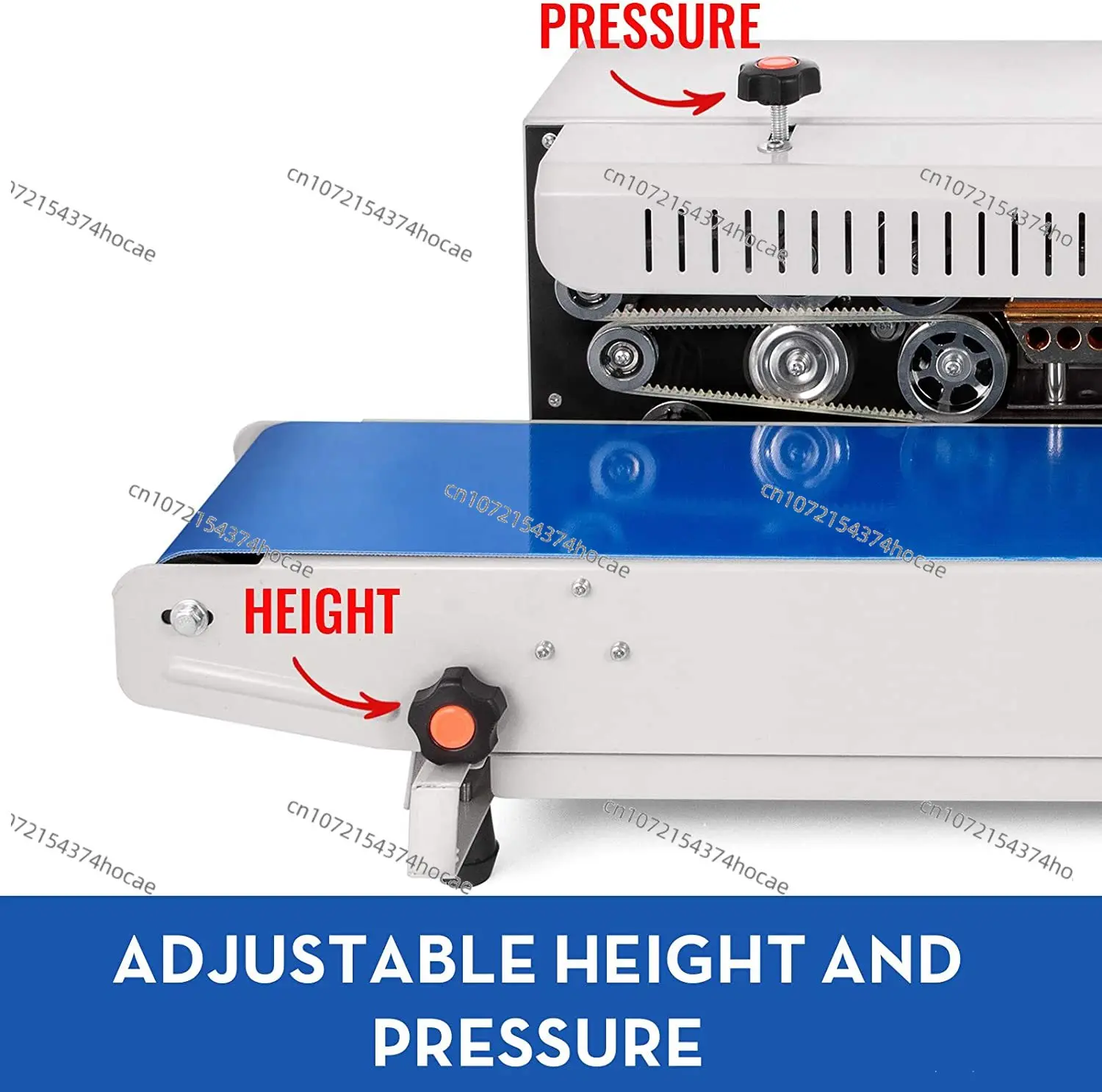 Horizontal FR770 Continuous Sealer Electric Bag Sealing Machine Date Coding Packing Equipment
