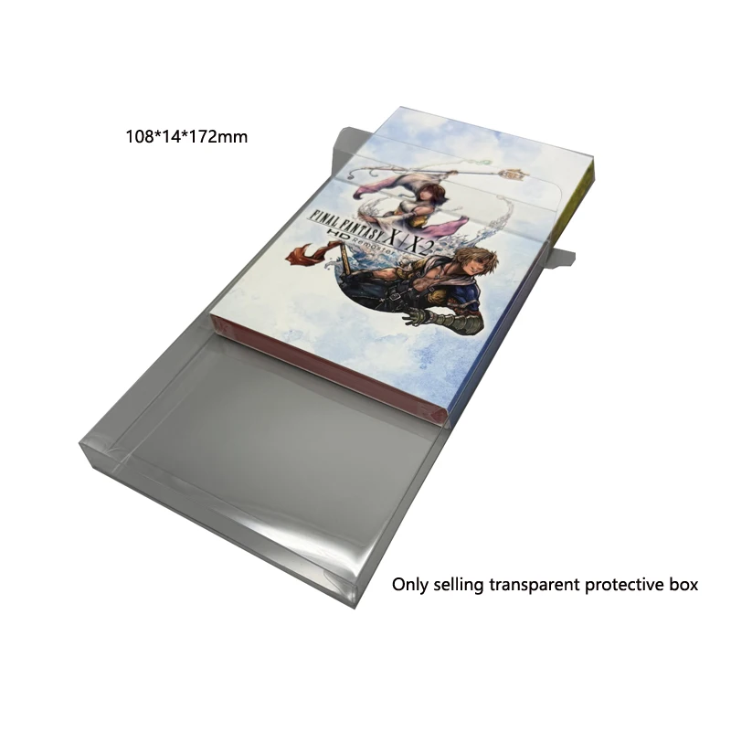 Transparent Clear Box for NS2 for Final Fantasy X/X2 HD Remaster Collection Cover Storage Case Protective Display PET Box