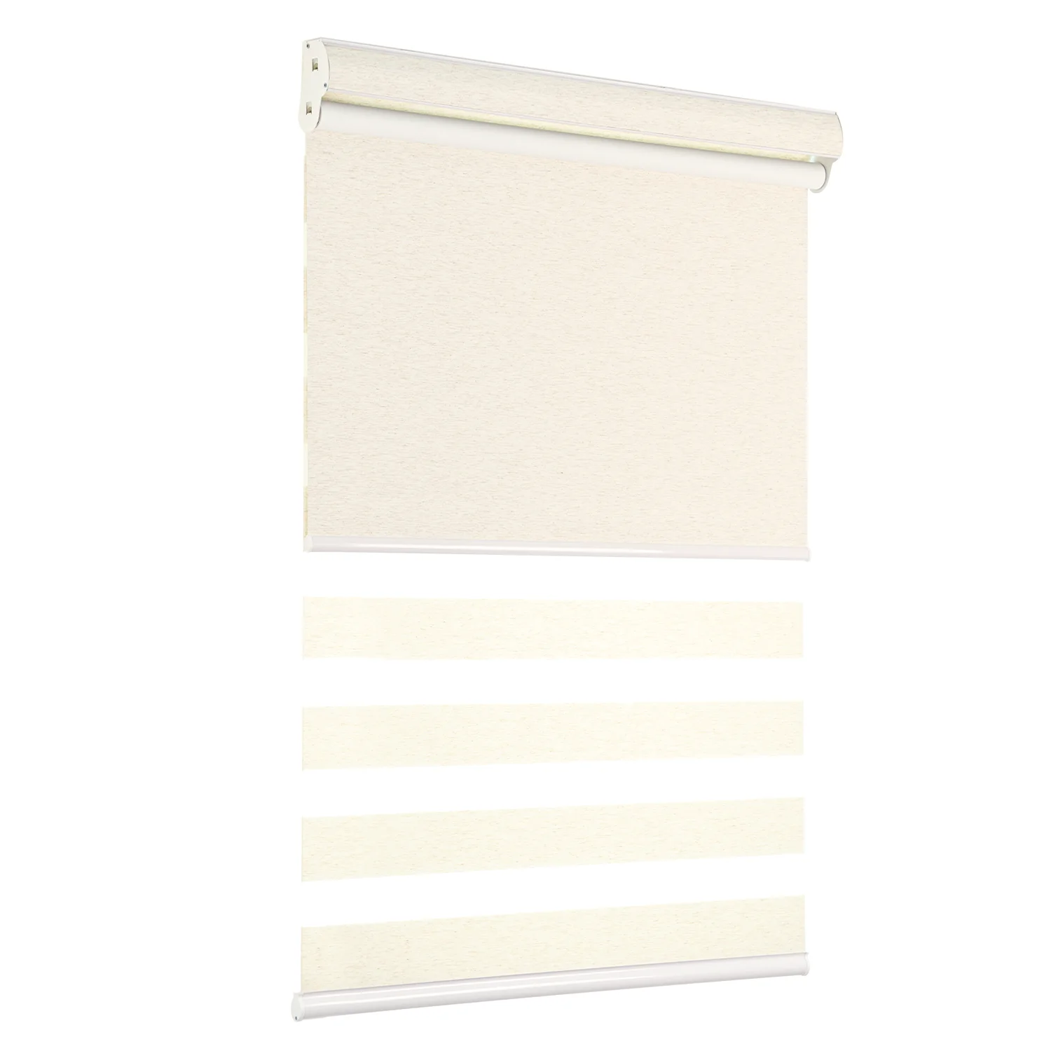 China Factory Customized Size Color Cordless Day and Night Double Layer Zebra Roller Blinds For Hotel Home Windows