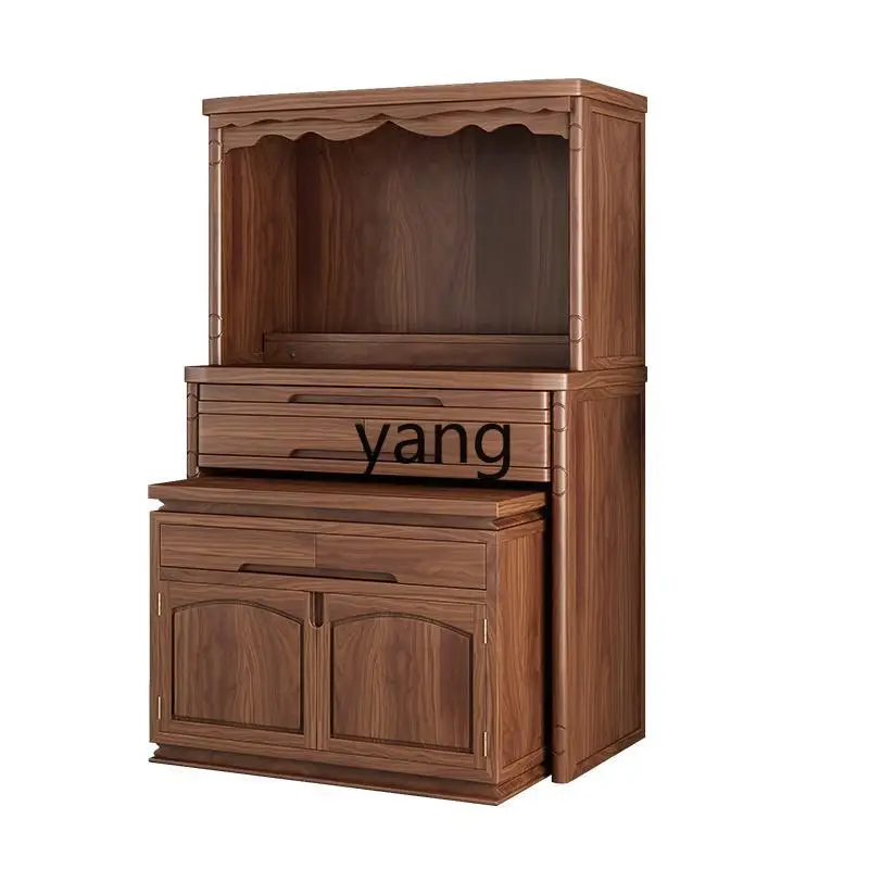 

Yjq new Chinese style wood shrine God of Wealth supply cabinet household rural burning incense supply cabinet