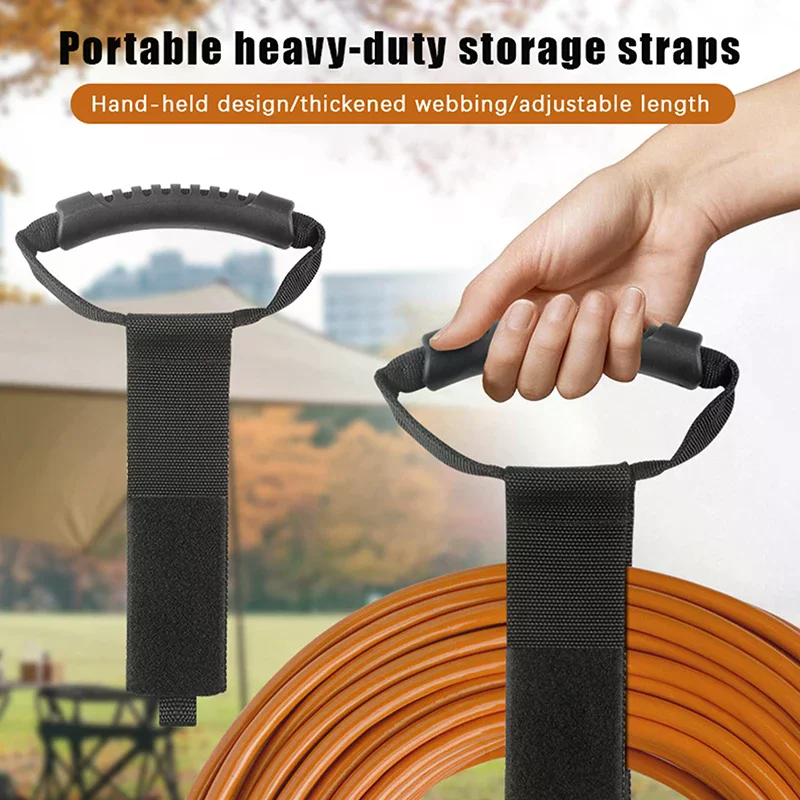 Extension Cord Organizer Multipurpose Heavy-Duty Storage Strap With Handle Fit Garages RV And Boat Storage And Organization