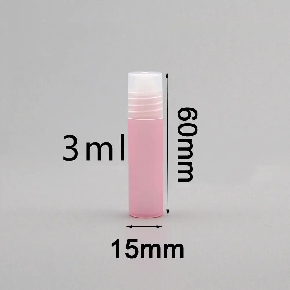 Plastic Roller Bottles Empty Cosmetic Essential Oil Vial 3ml 5ml 8ml 10ml Custom Logo For Eye Cream Perfume Refillable