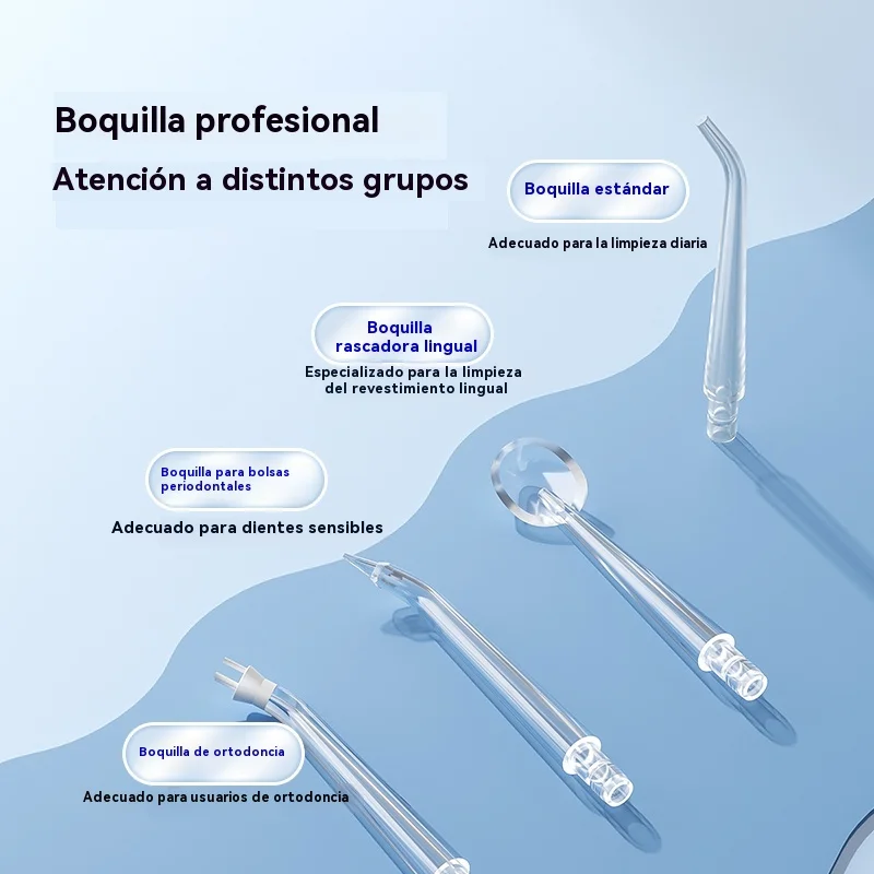 USB Portable Oral Irrigator Water Flosser Dental Water Jet Tools Pick Cleaning Teeth 200ML 4 Nozzles Mouth Oral Cleaning Agents
