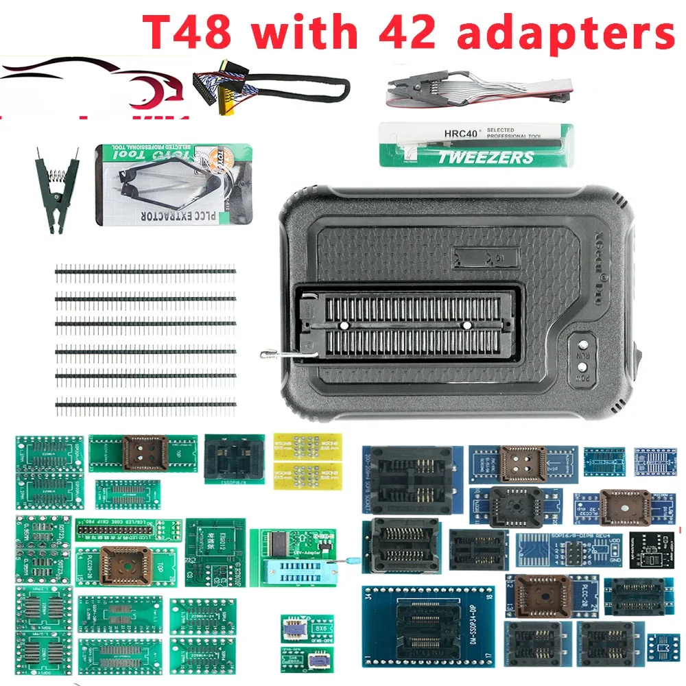Programador Universal USB Original XGecu T48 [TL866-3G] Compatible con Más de 31000 Circuitos Integrados para EPROM/MCU/SPI/Nor/NAND Flash/EMMC/Probador de CI